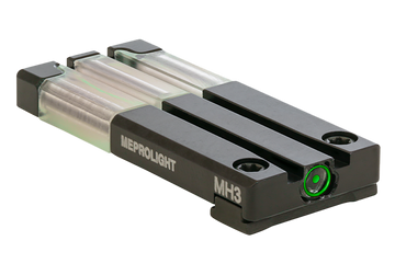 Meprolight FT Bullseye Rear Sight Green Tritium/Fiber Optic Glock MOS