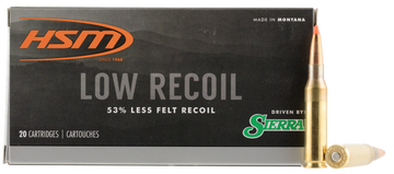 HSM 7MM0810N Low Recoil  7mm-08 Rem 140 gr Orange Polymer Tip 20 Per Box/ 25 Case