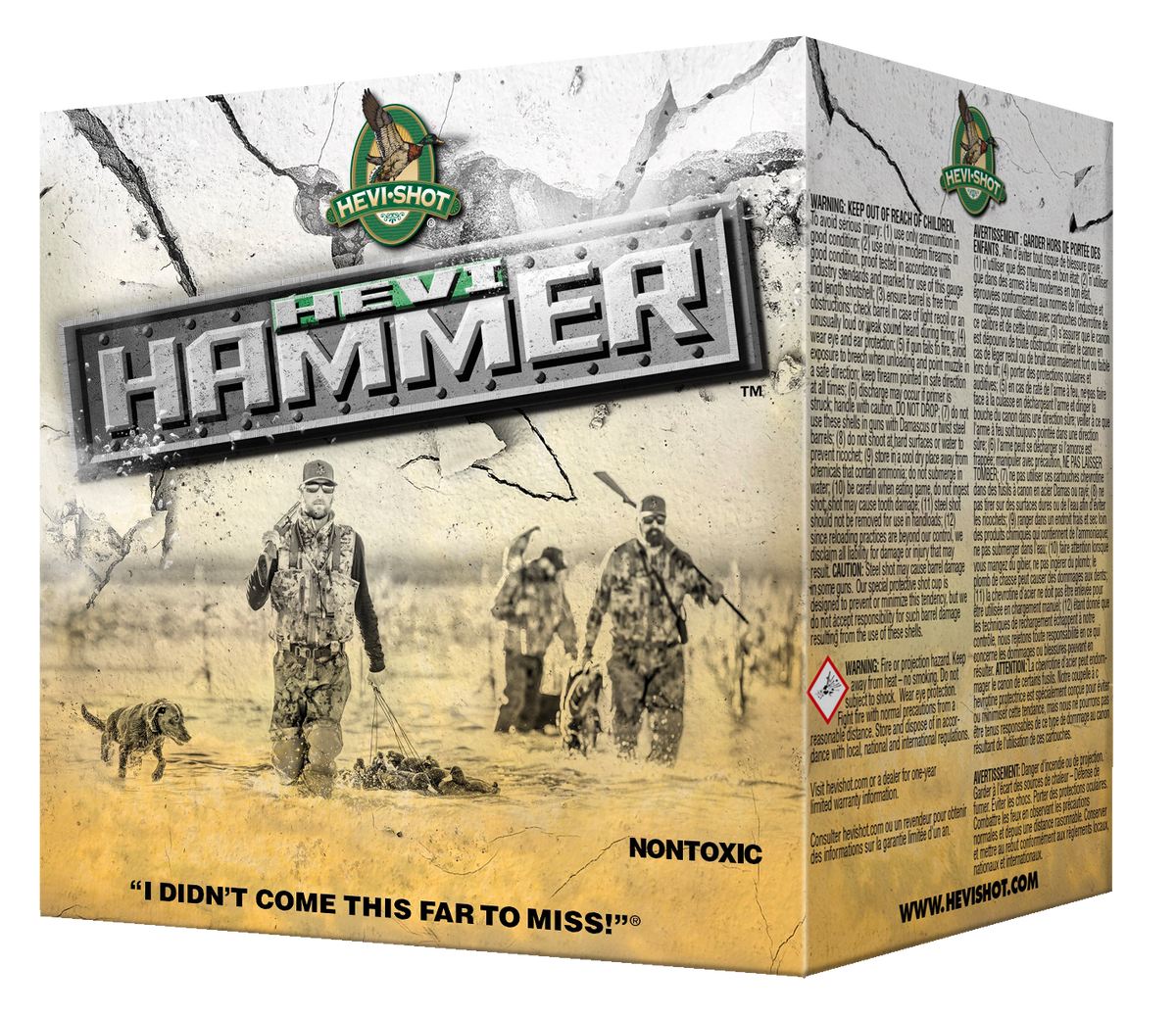 Hevishot HEVI-Hammer 12 Gauge 3.5" 1-1/2 oz 2 Shot 1500 fps - Box or Case