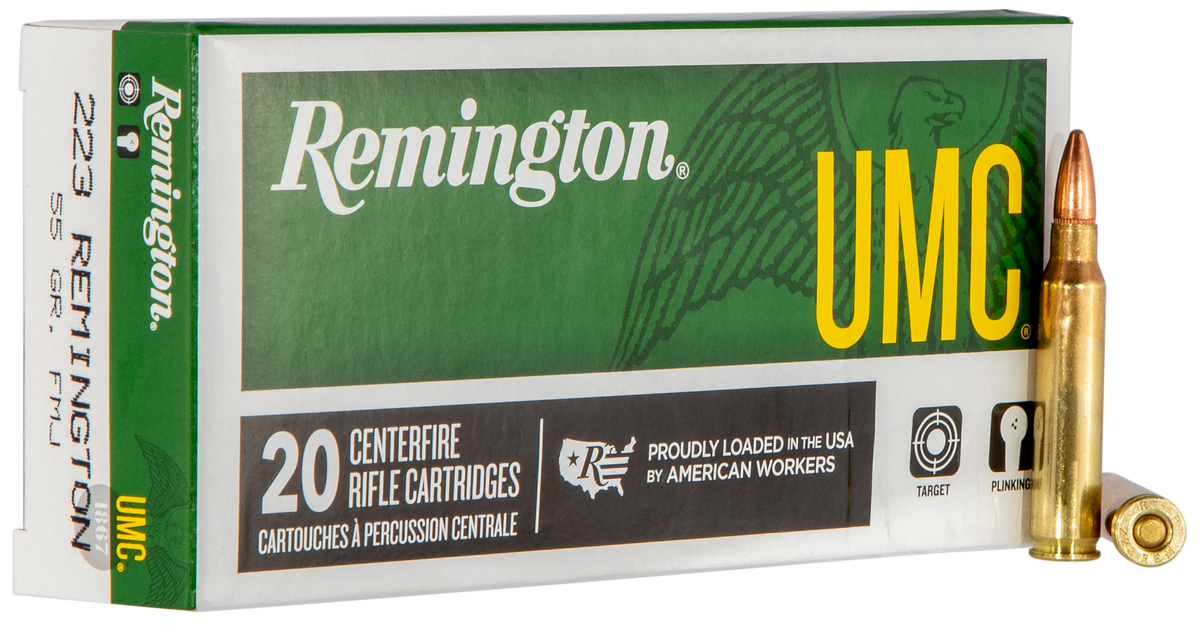 Remington Ammunition UMC 223 Rem 55gr Full Metal Jacket 20 Rd - Box or Case