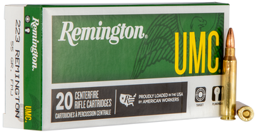 Remington Ammunition UMC 223 Rem 55gr Full Metal Jacket 20 Rd - Box or Case