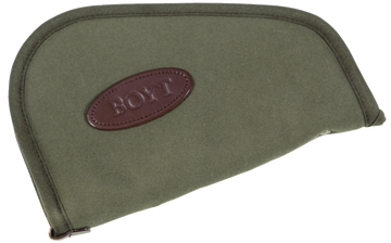 Boyt Harness Heart-Shaped Pistol Rug 12" Waxed Canvas OD Green Handgun Case