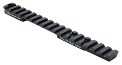 LaRue Tactical LT113L0MOA Picatinny Top Rail Black Remington 700 Long Action 0 MOA