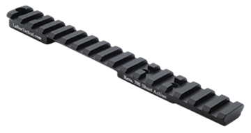 LaRue Tactical LT113L0MOA Picatinny Top Rail Black Remington 700 Long Action 0 MOA