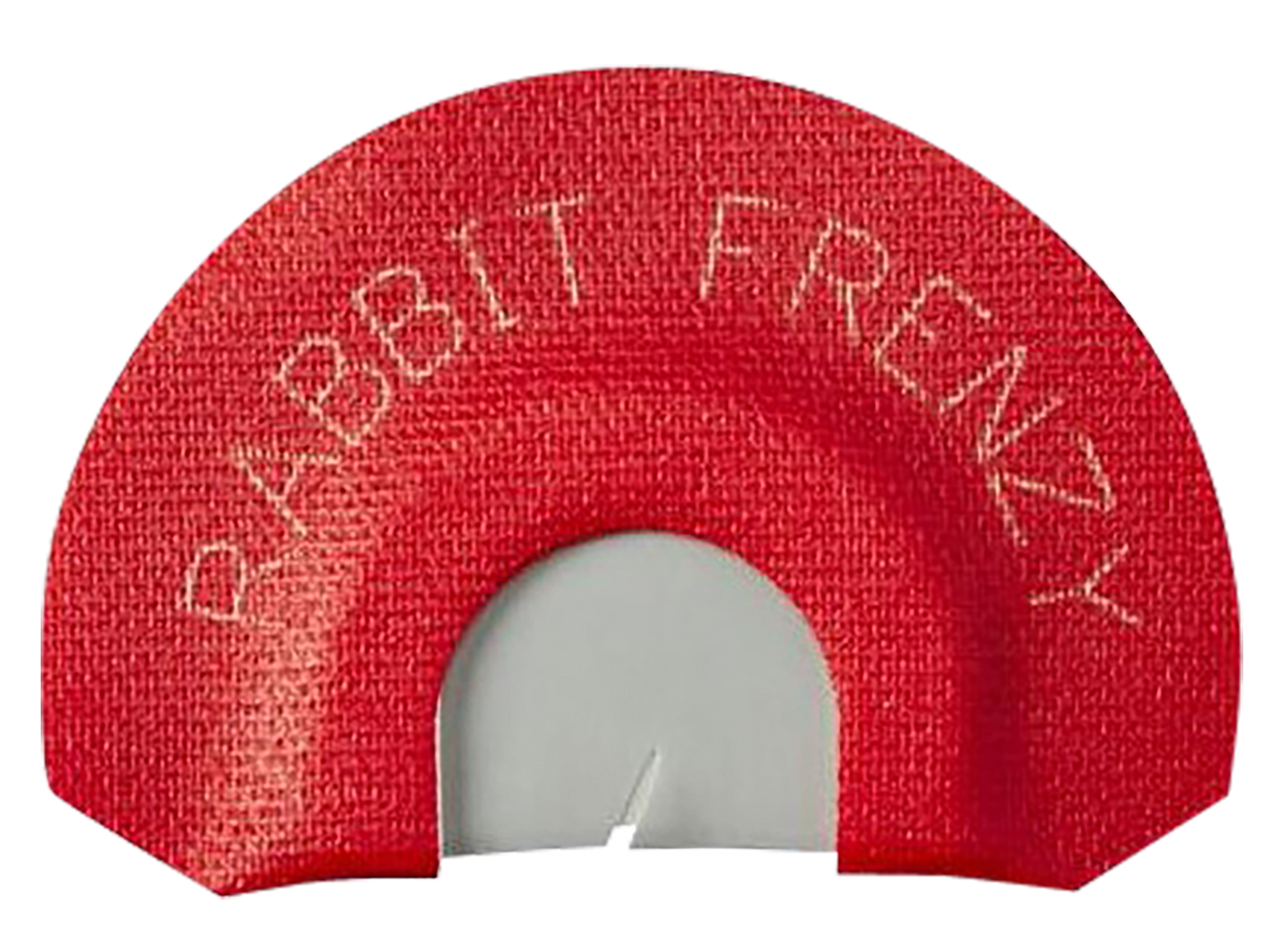 Johnny Stewart Wildlife Calls Rabbit Frenzy Diaphragm Call Double Reed 45 Degree Cut Red