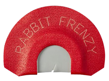 Johnny Stewart Wildlife Calls Rabbit Frenzy Diaphragm Call Double Reed 45 Degree Cut Red