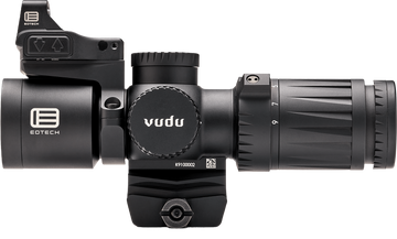 EOTech Vudu 3-9x32 SFP HC1 MOA Illuminated Rifle Scope Kit with EFLX & Ring Mount - Matte Black