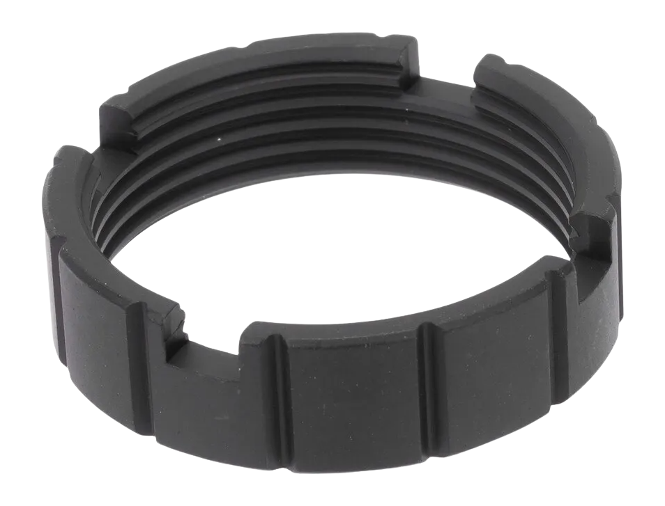 Armaspec Self-Retention Castle Nut AR-15/M4 - Black Anodized Aluminum