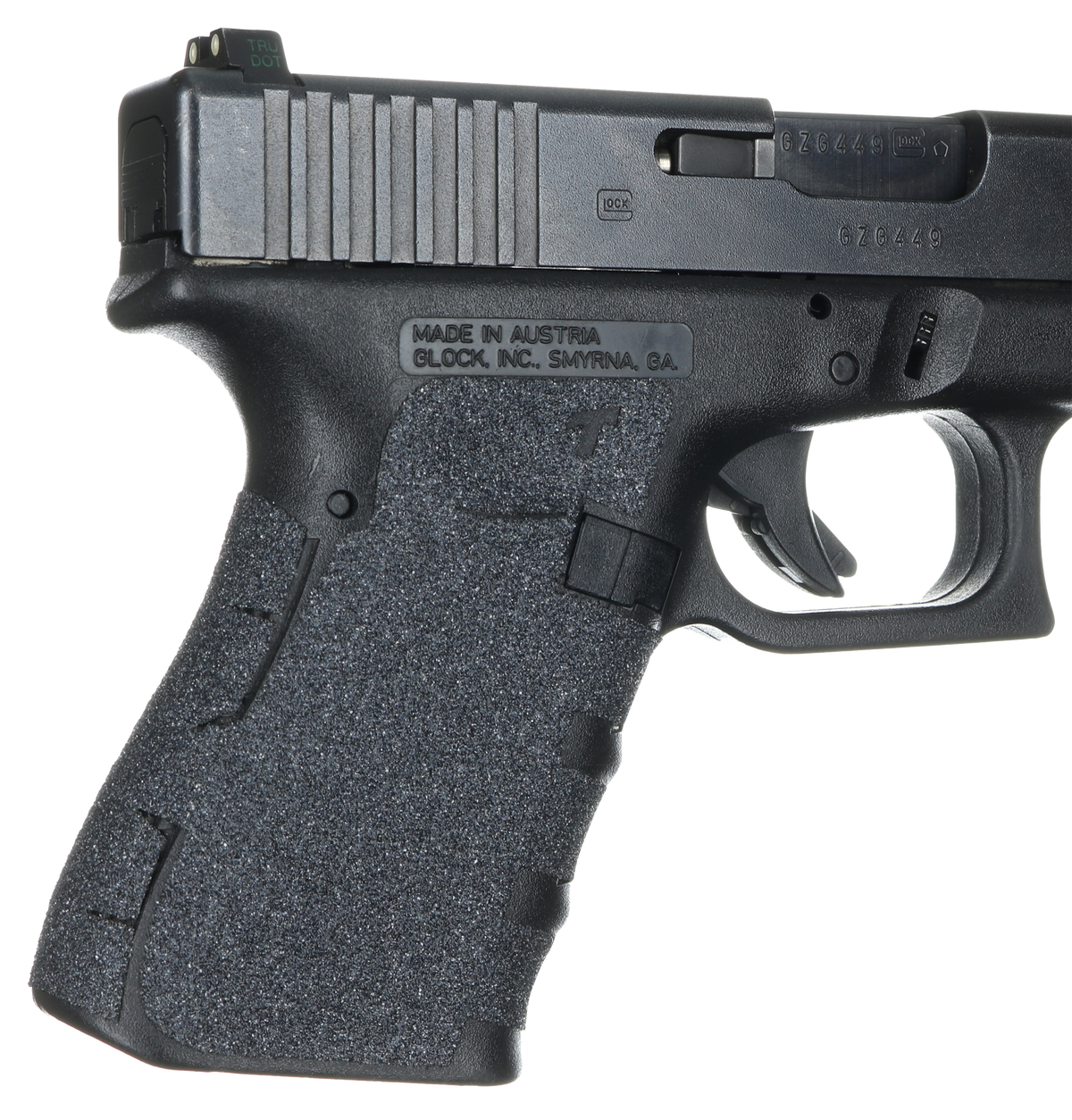 Talon Grips 104G Adhesive Grip for Glock Gen1-3 19/23/25/32/38 - Black Granulate