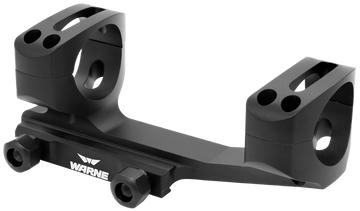 Warne XSKEL1TW X-SKEL Gen 2 Extended Skeletonized 1" 0 MOA Scope Mount - Black Anodized