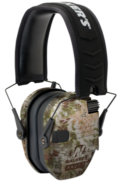 Walkers Game Ear Razor Slim Electronic Muff 23 dB Over the Head Kryptek Highlander/Black Polymer