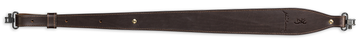 Browning John M Browning Signature Leather/Suede Adjustable Rifle Sling 25"-35" - Dark Brown