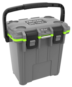 Pelican 20QT Elite Cooler 20 Quart Dark Gray / Green