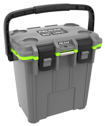 Pelican 20QT Elite Cooler 20 Quart Dark Gray / Green