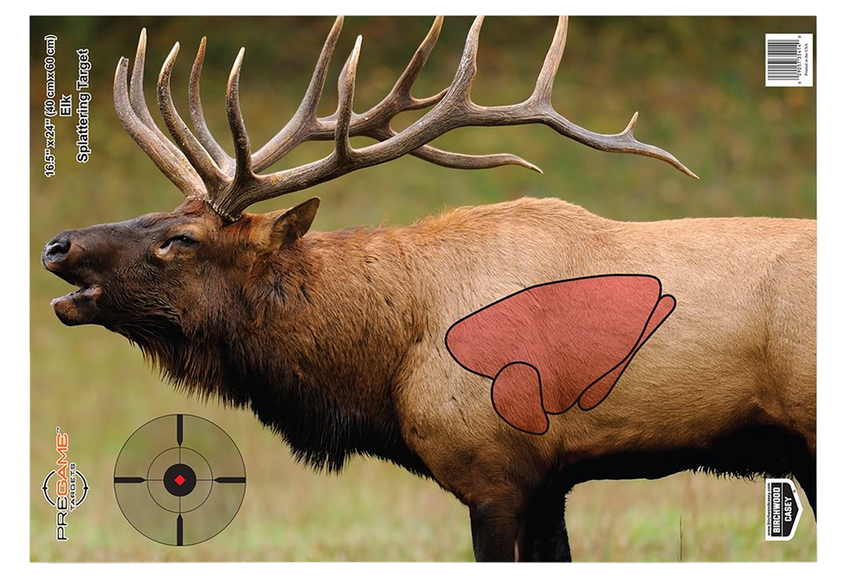 Birchwood Casey Pregame Elk Paper Target 16.5" x 24" 3-Pack Hanging
