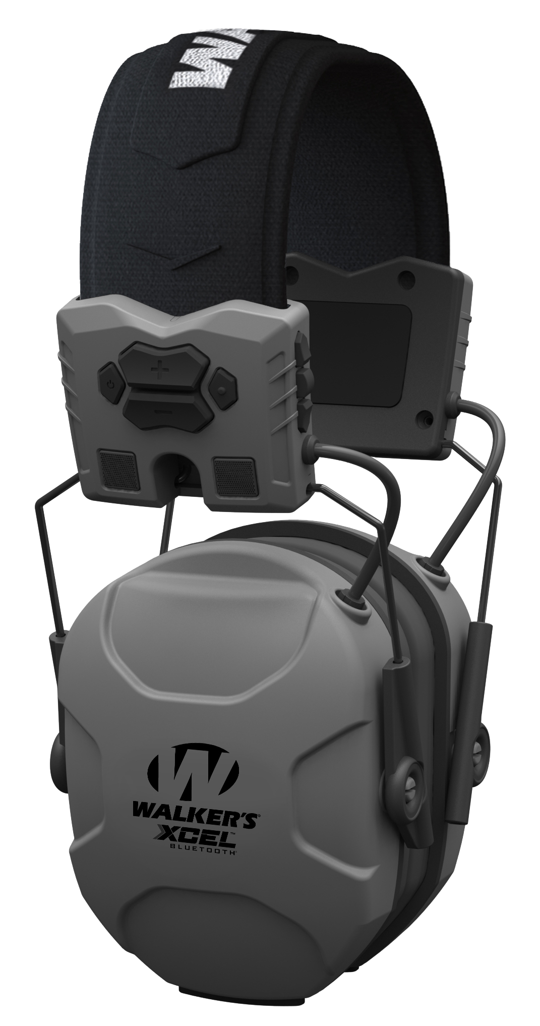 Walkers Game Ear XCEL 500BT 26 dB Over the Head Electronic Muff - Gray / Black Polymer