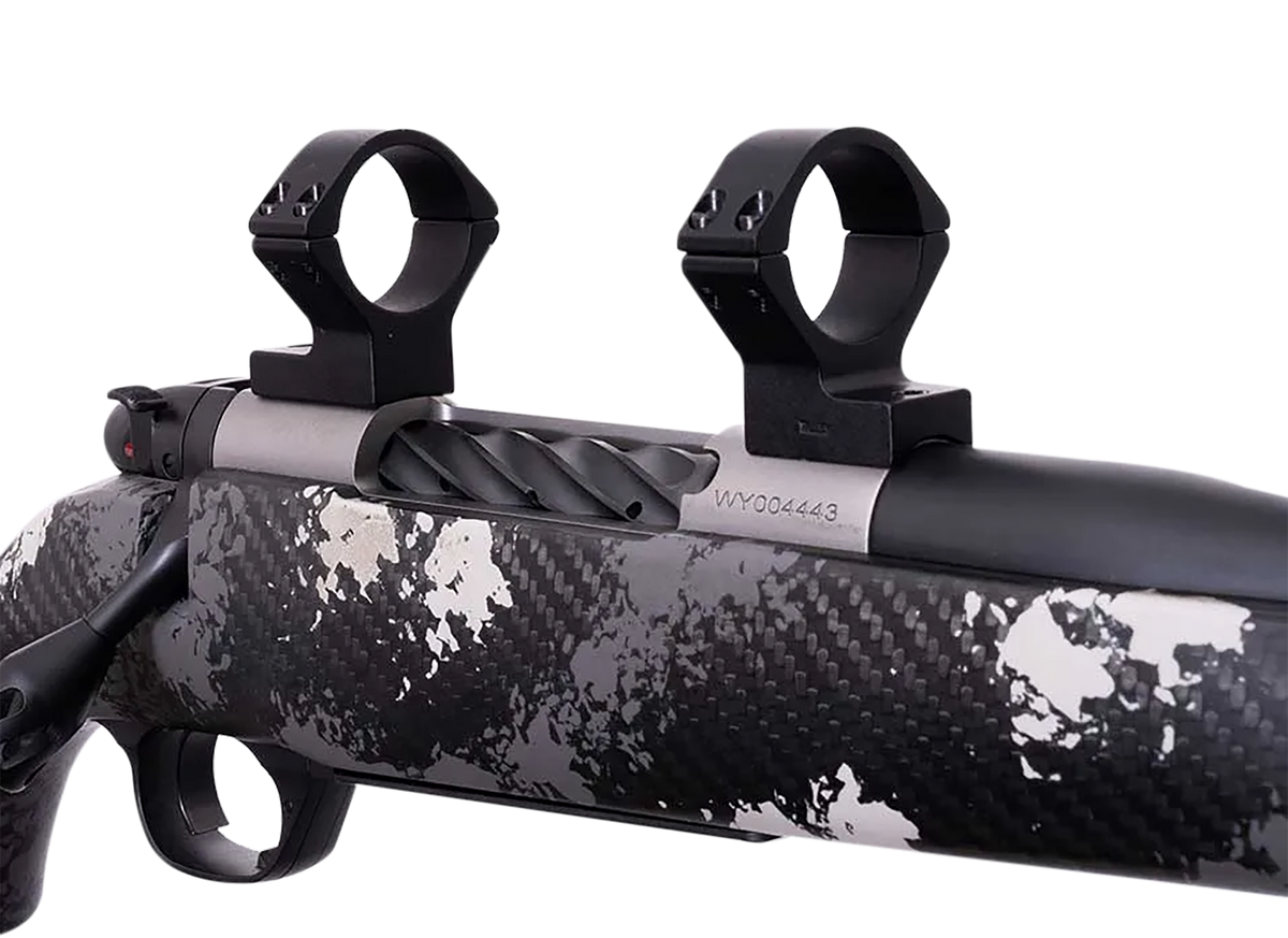 Weatherby TRBVLAS1 Scope Mount/Ring Combo Matte Black Alloy 1" Medium Rings - Mark V 6-Lug