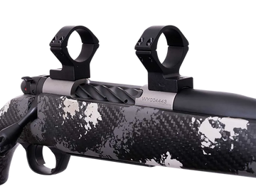 Weatherby TRBVLAS1 Scope Mount/Ring Combo Matte Black Alloy 1" Medium Rings - Mark V 6-Lug