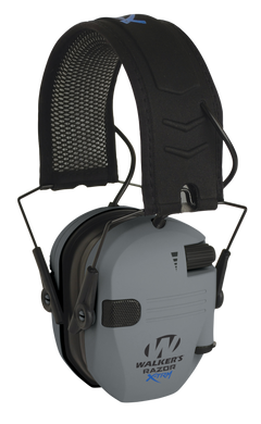 Walkers Game Ear Razor X-TRM Digital Electronic Muff 21 dB Over the Head Gray/Black Polymer
