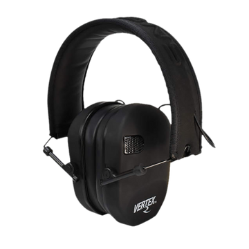 Radians VX0110CS Vertex Electronic Muff 85 dB Over the Head Black Ultra Slim