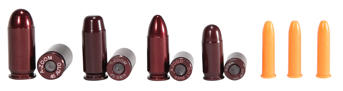 A-Zoom 16190 NRA Instructor Snap Caps Variety Pack .22 LR/.380/9mm/.40 S&W/.45 ACP 11 Pkg