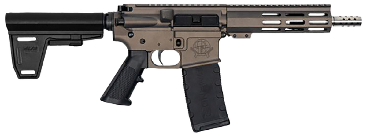 Great Lakes Firearms GL15 223 Wylde 7.50" 30+1 Semi-Auto AR-15 Pistol - Tungsten