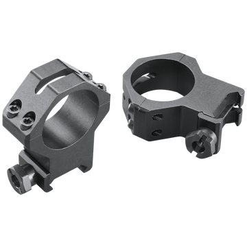 Weaver Mounts 48367 Four-Hole Skeleton Rings 30mm Extra High Matte Black Aluminum