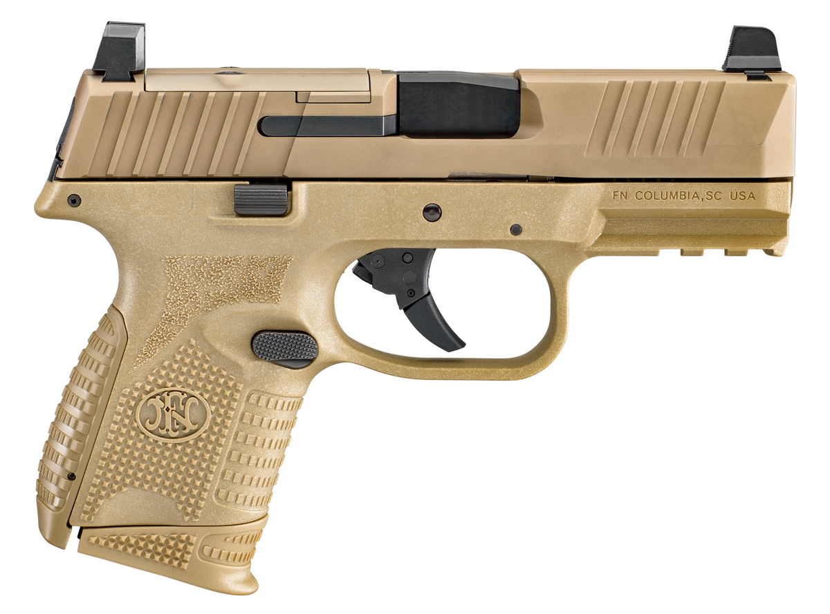 FN 509 Compact MRD 9mm Luger 3.70" 10+1 Semi-Auto Pistol - Flat Dark Earth