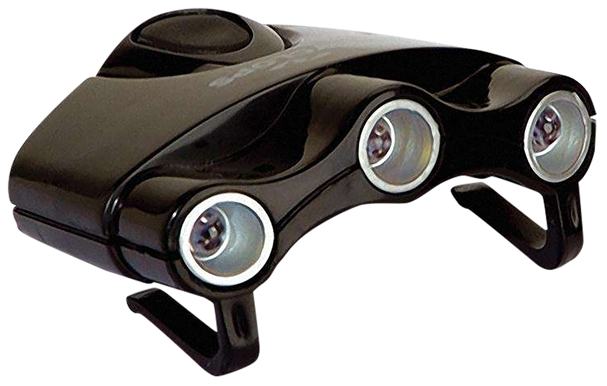Cyclops Orion Hat Clip Light 17.5 Lumens Green/White/UV LED Black