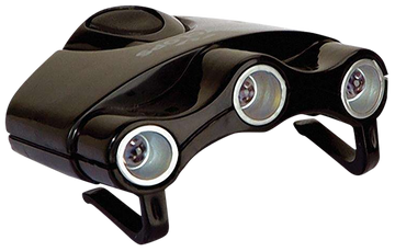 Cyclops Orion Hat Clip Light 17.5 Lumens Green/White/UV LED Black
