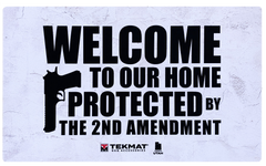 TekMat 2nd Amendment Door Mat 25" x 42" Rubber White/Black