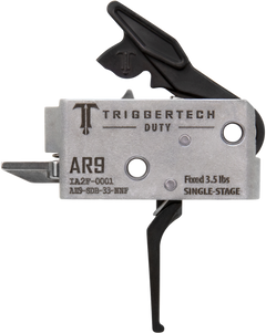 TriggerTech Duty AR-9 Single-Stage Flat Trigger 3.5 lbs - Black