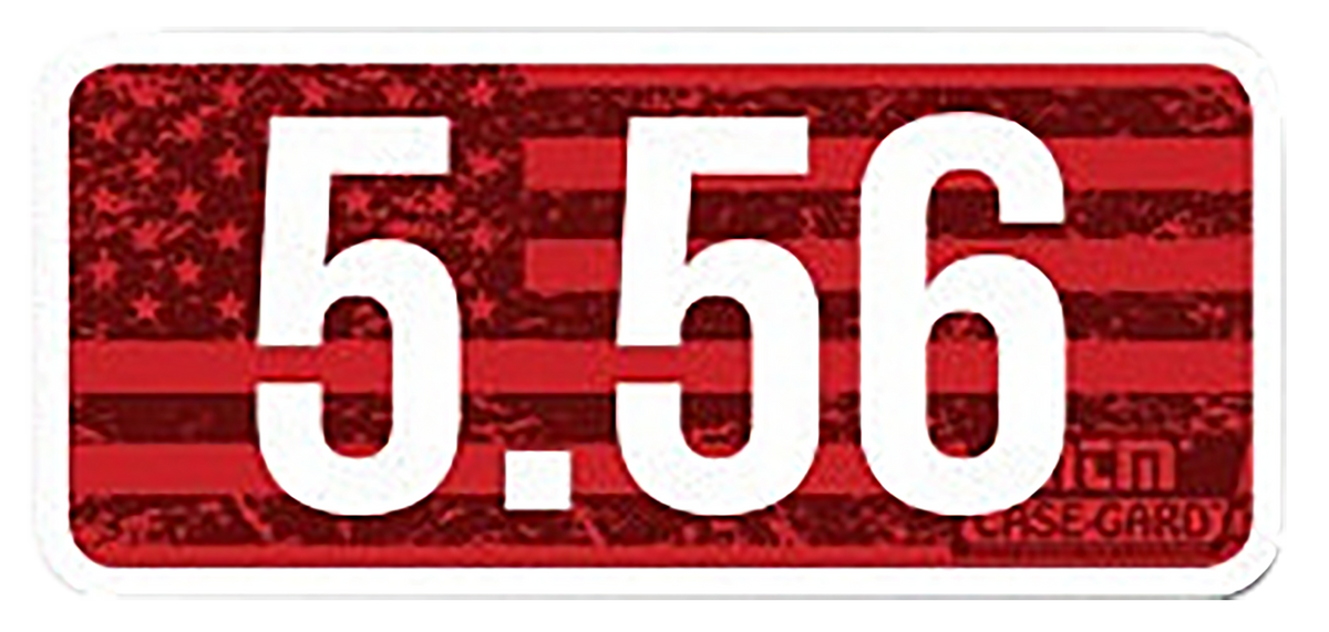 MTM Case-Gard CL556 Ammo Caliber Labels 5.56mm Red 8-Pack