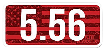 MTM Case-Gard CL556 Ammo Caliber Labels 5.56mm Red 8-Pack