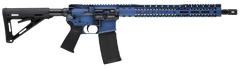 Black Rain Spec 15+ We The People 5.56x45mm NATO 16" 30+1 Semi-Auto AR-15 Rifle - Blue Battleworn Deep Engraving