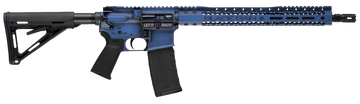 Black Rain Spec 15+ We The People 5.56x45mm NATO 16" 30+1 Semi-Auto AR-15 Rifle - Blue Battleworn Deep Engraving