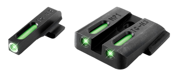 TruGlo TFX S&W M&P Shield Tritium/Fiber Optic 3-Dot Night Sight Set - Black Nitride