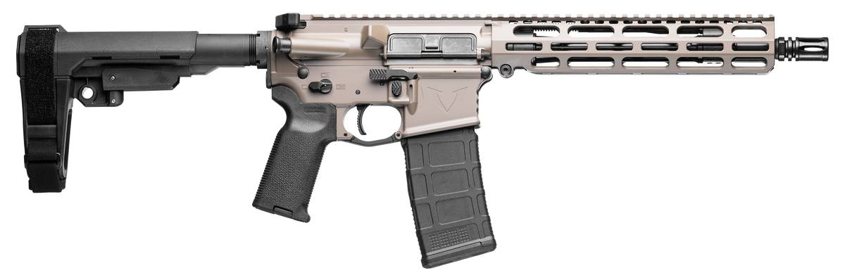 VKTR Industries VK-1 5.56 NATO 10.50" 30+1 Semi-Auto Pistol - SBA3 Brace - Magpul FDE