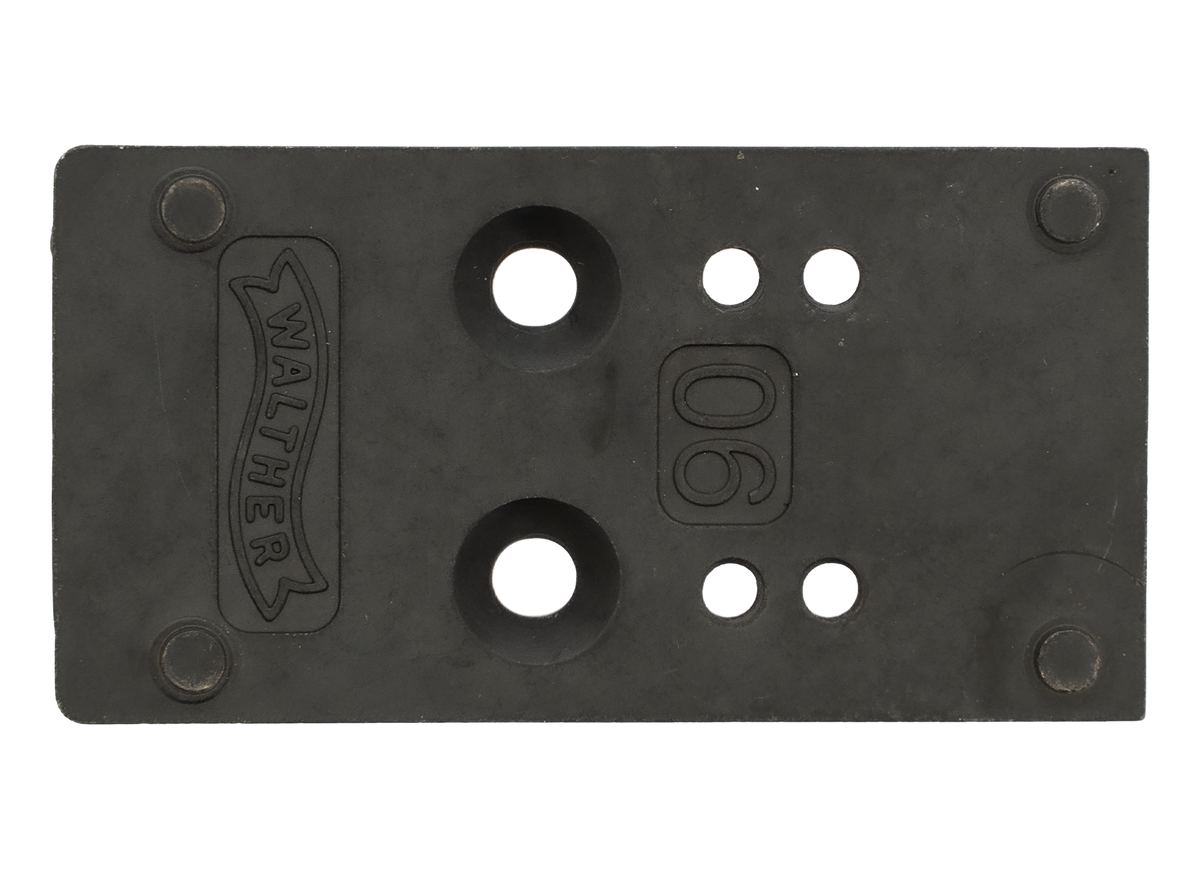 Walther Arms Optic Plate Black Steel Fits Walther PDP 2.0 - Vortex Viper/Docter