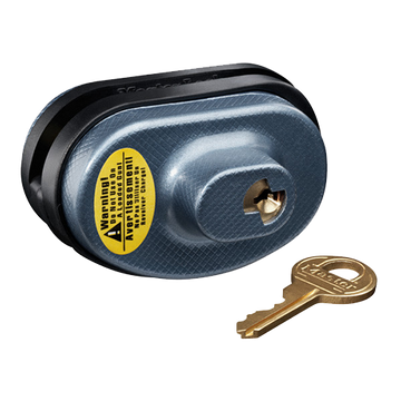 Master Lock 90KADSPT Trigger Guard Lock Keyed Alike Blue Steel/Zinc Adjustable