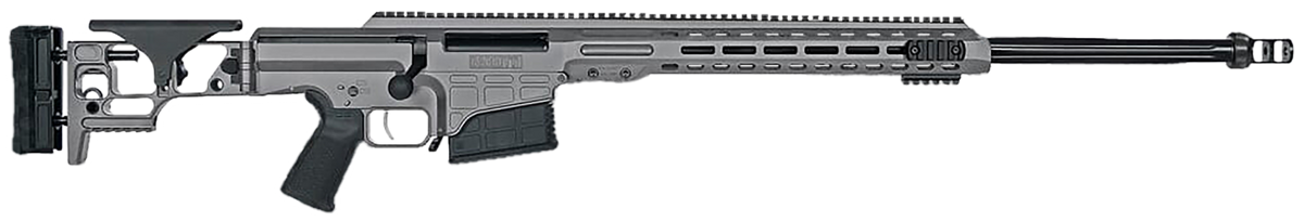 Barrett MRAD 300 PRC 26" 10+1 Bolt Action Rifle - Tungsten Gray Cerakote - Side Folding Stock - Black Magpul Grip