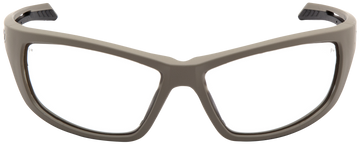 Pyramex Howitzer Safety Glasses Clear Anti-Fog Lens Tan Frame