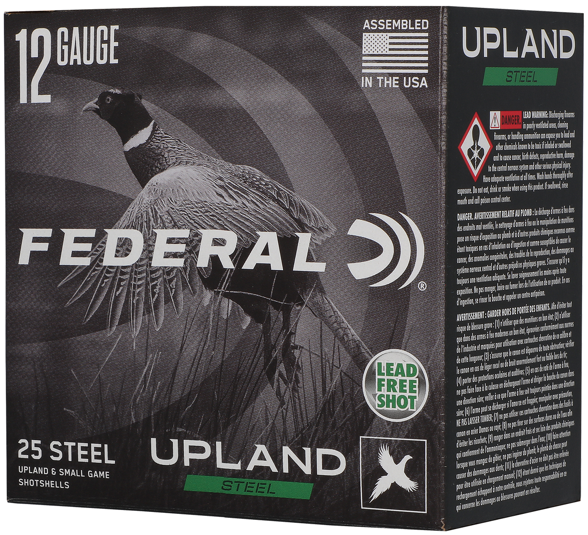 Federal Upland Steel 12 Gauge 2.75" 1-1/8 oz #5 Steel Shot 25 Rd - Box or Case