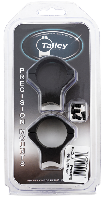 Talley 74X719 Scope Mount/Ring Combo 30mm Tube Savage Round Receiver Medium Extended 0 MOA - Black Anodized