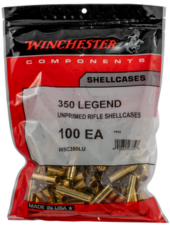 Winchester Ammo WSC350LU 350 Legend Unprimed Brass Rifle Cases 100/Bag