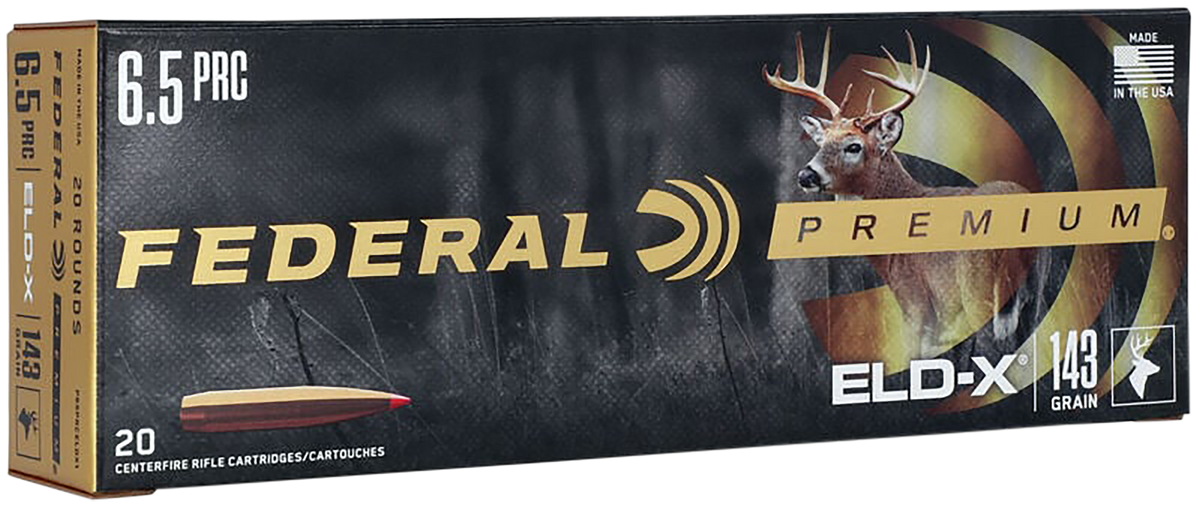 Federal Premium ELD-X 6.5 PRC 143gr Polymer Tip Rifle Ammo - Box or Case