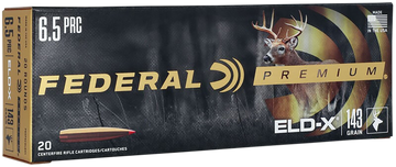 Federal Premium ELD-X 6.5 PRC 143gr Polymer Tip Rifle Ammo - Box or Case