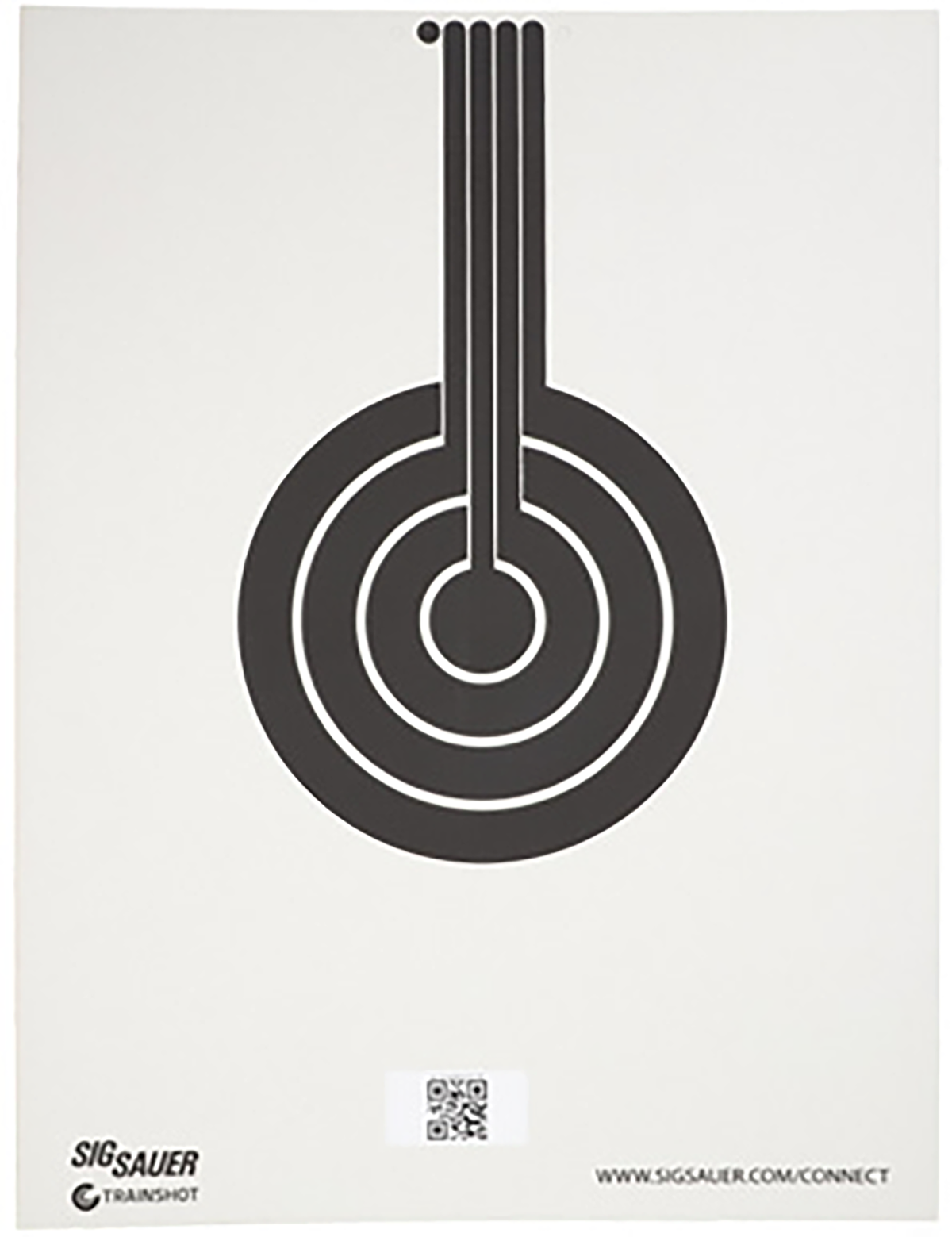 Sig Sauer T300 SCT350 Replacement Bullseye Hanging Target - Black/White