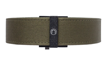 Team Nexbelt Operating Thin Bar Supreme Appendix EDC 1.5" OD Green Nylon Belt - Push Button Closure