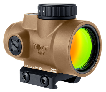 Trijicon MRO SD 1x25mm 2 MOA Green Dot Low Mount - Coyote Tan